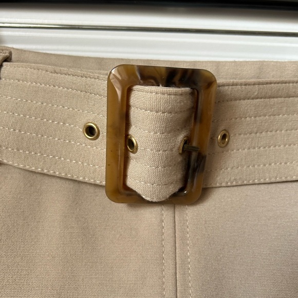 Banana Republic Tan Midi Skirt with Belt - Picture 2 of 12